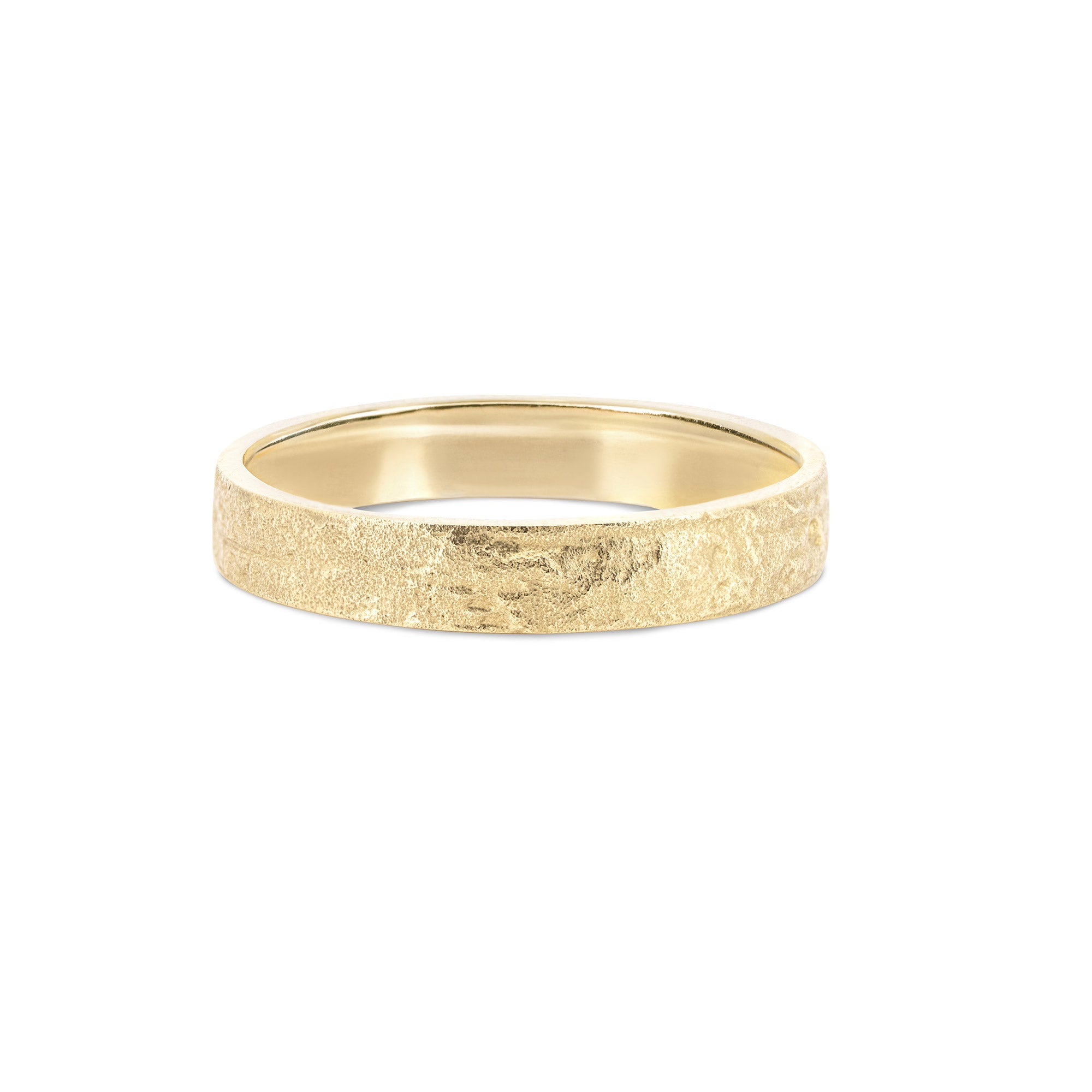 Driftwood Mens Wedding Ring 4mm Band Chupi - Main Image
