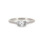Thumbnail of Eternal 0.7ct Lab-Grown Marquise Diamond Engagement Ring - 14k White Gold Polished Band