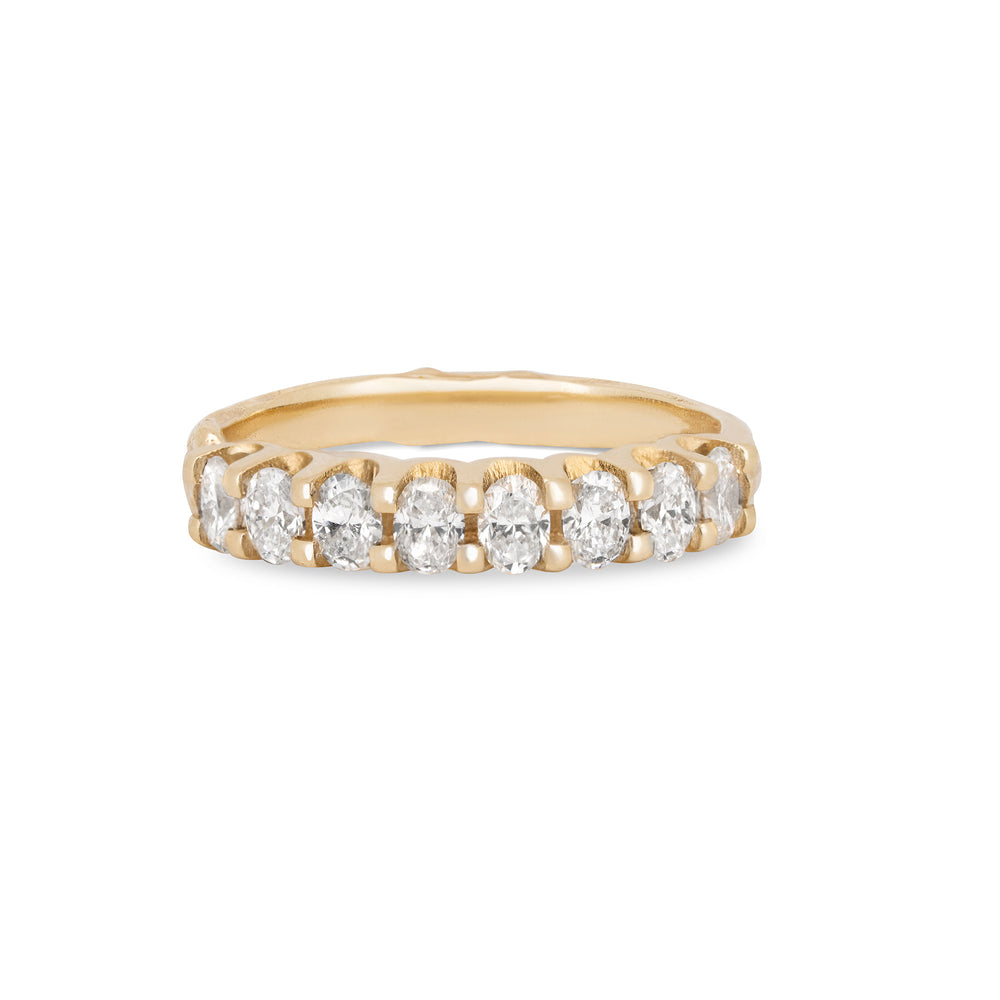 Everlasting - Oval Diamond Eternity Ring 14k Gold