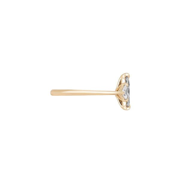 Alternative view of Everlasting Strength 1.15ct Lab-Grown Oval Diamond Engagement Ring - 14k Gold Polished Band
