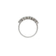 Top-down view of the Follow Your Path Diamond Eternity Ring in 14k white gold.