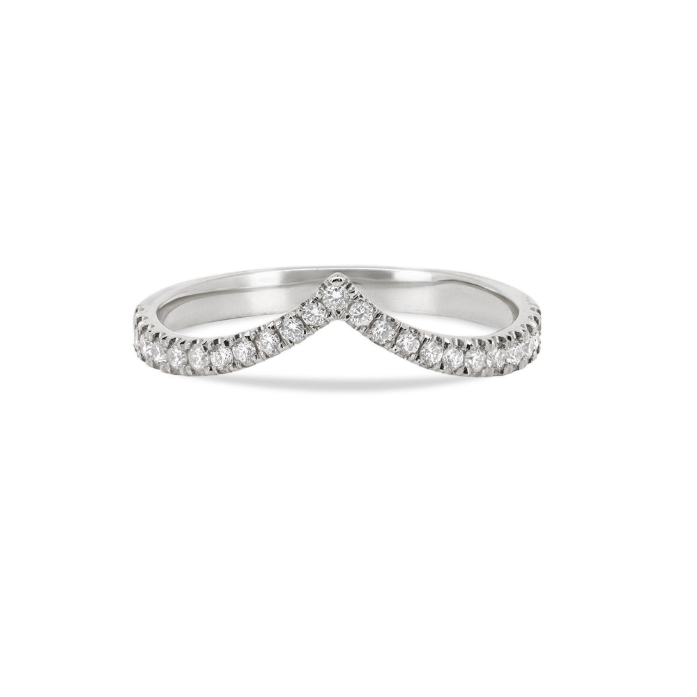 Future Awaits Arrow - Diamond Eternity Ring 14k White Gold