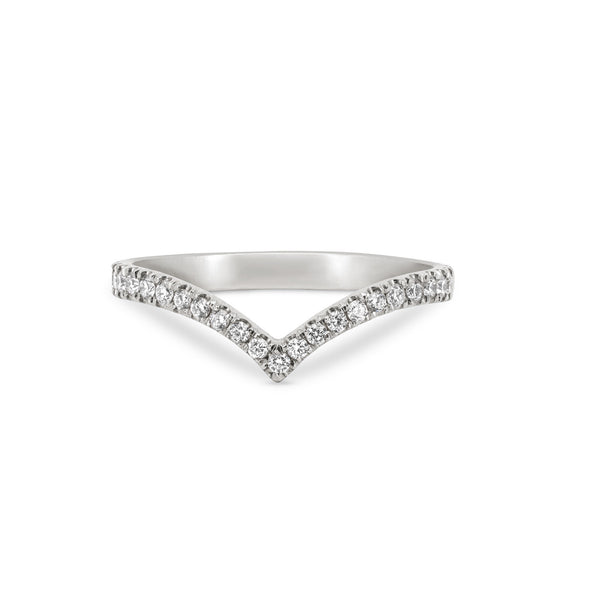 Alternative view of Future Awaits Arrow - Diamond Eternity Ring 14k White Gold