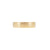 Hawthorn Bark Men's Wedding Ring - 14k Polished Gold (Wide Band)