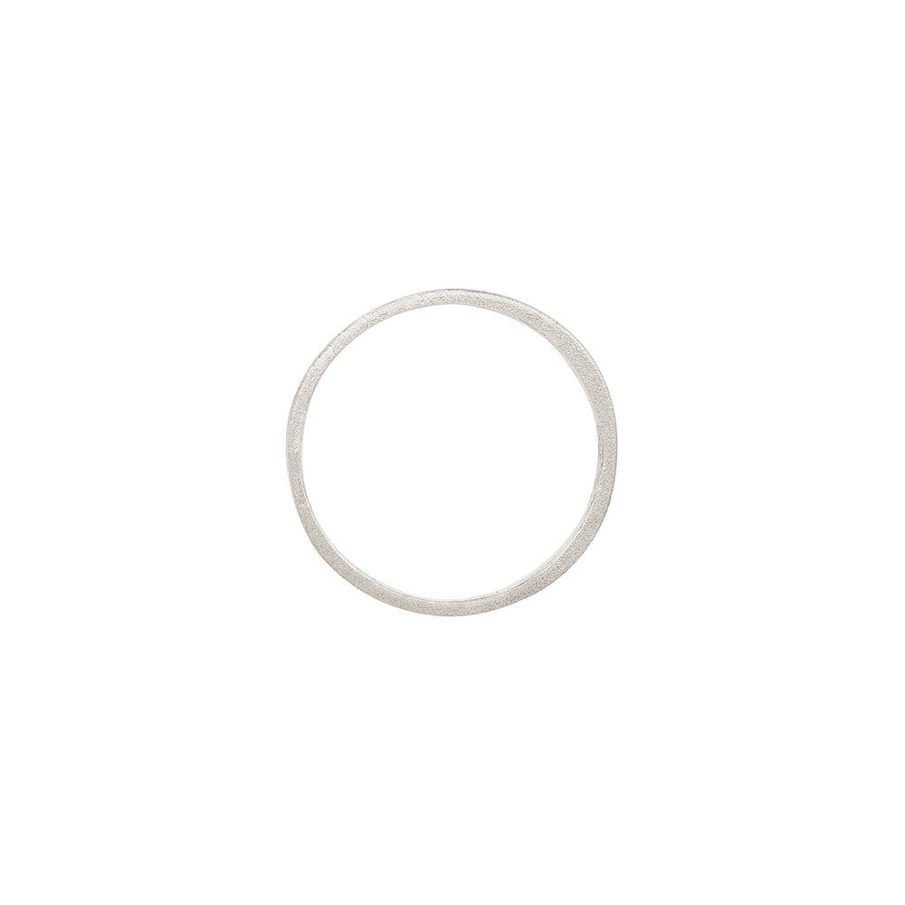 Hawthorn Mens Wedding Ring 4mm Band in White Gold Chupi