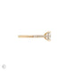 Side profile of the Heritage Eternity Radiant Cut Diamond Engagement Ring in 14k solid gold, showcasing the eternity-set band and elevated diamond setting.