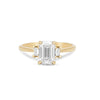 Thumbnail of Hero - Emerald Cut Three Stone Diamond Engagement Ring 14k Gold