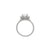 Hero - Radiant Cut Three Stone Diamond Engagement Ring 14k White Gold