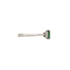 Side profile of the Hero 1ct Green Tourmaline Ring in 14k white gold, showing the polished band and elevated setting of the green tourmaline.