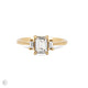 Thumbnail of Hero - Emerald Cut Three Stone Diamond Engagement Ring 14k Gold
