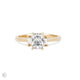 Thumbnail of Hero - Radiant Cut Three Stone Diamond Engagement Ring 14k Gold