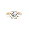 Thumbnail of Hero - Radiant Cut Three Stone Diamond Engagement Ring 14k Gold