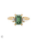 Thumbnail of Hero - Emerald Cut Three Stone Green Lab Grown Diamond Engagement Ring 14k Gold