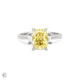 Thumbnail of Hero - Radiant Lab Grown Yellow Diamond Engagement Ring 14k White Gold