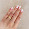 Thumbnail of Hawthorn Bark Men's Wedding Ring - 14k Polished Gold (Wide Band)