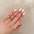 Love is All - Emerald Engagement Ring 14k White Gold
