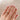 Alternative view of Close-up of a hand wearing the You, Me & Magic Grey Diamond Engagement Ring in 14k solid gold, on a polished band.