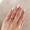 Thumbnail of You, Me & Magic - Grey Diamond Engagement Ring 14k White Gold