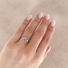 Thumbnail of You, Me & Magic - Round Cut Three Stone Engagement Ring 14k White Gold