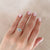 You, Me & Magic - Round Cut Three Stone Engagement Ring 14k White Gold