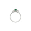 Thumbnail of Love is All - Emerald Engagement Ring 14k White Gold