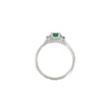 Thumbnail of Love is All - Emerald Engagement Ring 14k White Gold