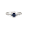 Thumbnail of Love is All - Blue Sapphire Engagement Ring 14k White Gold