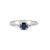 Love is All - Blue Sapphire Engagement Ring 14k White Gold