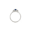 Thumbnail of Love is All - Blue Sapphire Engagement Ring 14k White Gold