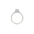 Love’s Life - Eternity Cushion Cut Diamond Engagement Ring 14k White Gold