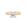 Thumbnail of Front view of the Love’s Life Eternity 1.5ct Princess Cut Diamond Engagement Ring in 14k solid gold, featuring a princess-cut diamond with an eternity-set band.