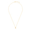 Thumbnail of Midi Disc Necklace - 14k Gold Initial Letter