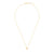 Midi Disc Necklace - 14k Gold Initial Letter