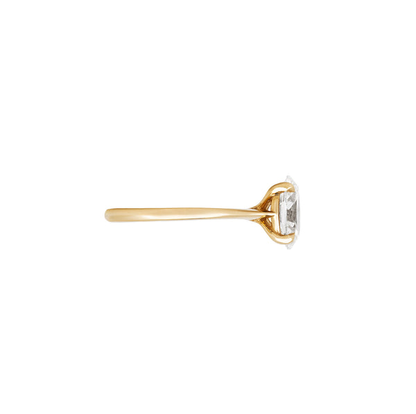 Alternative view of Moonlight - Oval Diamond Engagement Ring 14k Gold