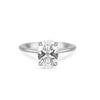 Thumbnail of Moonlight  - Oval Diamond Engagement Ring 14k White Gold