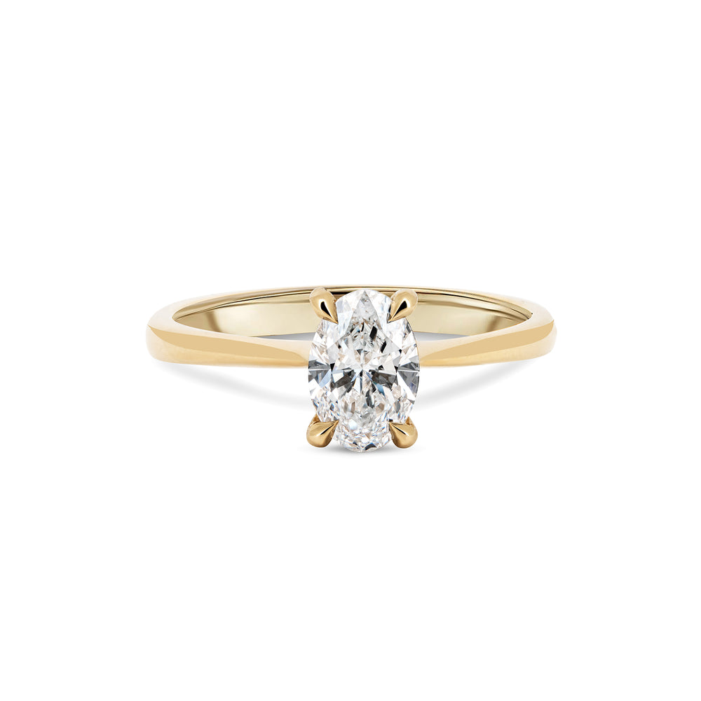 Moonlight - Oval Diamond Engagement Ring 14k Gold
