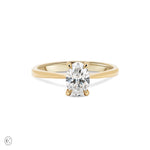 Moonlight - Oval Diamond Engagement Ring 14k Gold