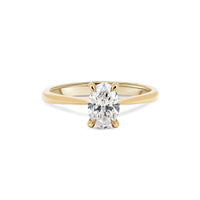 Moonlight - Oval Diamond Engagement Ring 14k Gold