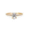 Thumbnail of Moonlight - Eternity Oval Diamond Engagement Ring 14k Gold