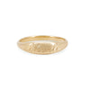Thumbnail of Never Forget Engraved Signet Ring - 14k Gold