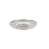 Thumbnail of Never Forget Engraved Signet Ring - 14k White Gold