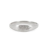Thumbnail of Never Forget Engraved Signet Ring - 14k White Gold