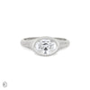 Thumbnail of North Star - Diamond Signet East West Ring in White Gold