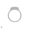 Thumbnail of North Star - Diamond Signet East West Ring in White Gold