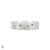 North Star - 5mm Band Ring in White Gold