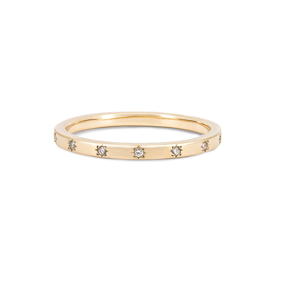 North Star - Diamond Eternity Ring 14k Gold