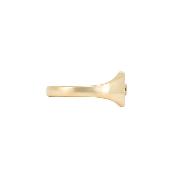 Alternative view of North Star Lab Grown Diamond Original Signet Ring - 14k Gold