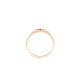 Top-down view of the North Star Lab Grown Diamond Original Signet Ring in 14k solid gold.