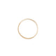 Top-down view of the North Star Tiny Signet Ring in 14k gold.