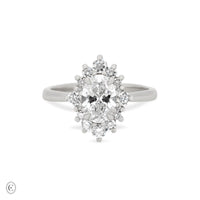 The Princess Ring Diamond Engagement Ring - 14k White Gold